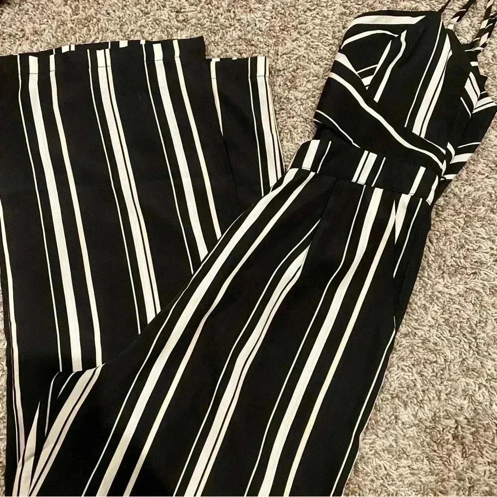Stripped Jumpsuit
